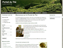 Tablet Screenshot of portail-du-the.fr